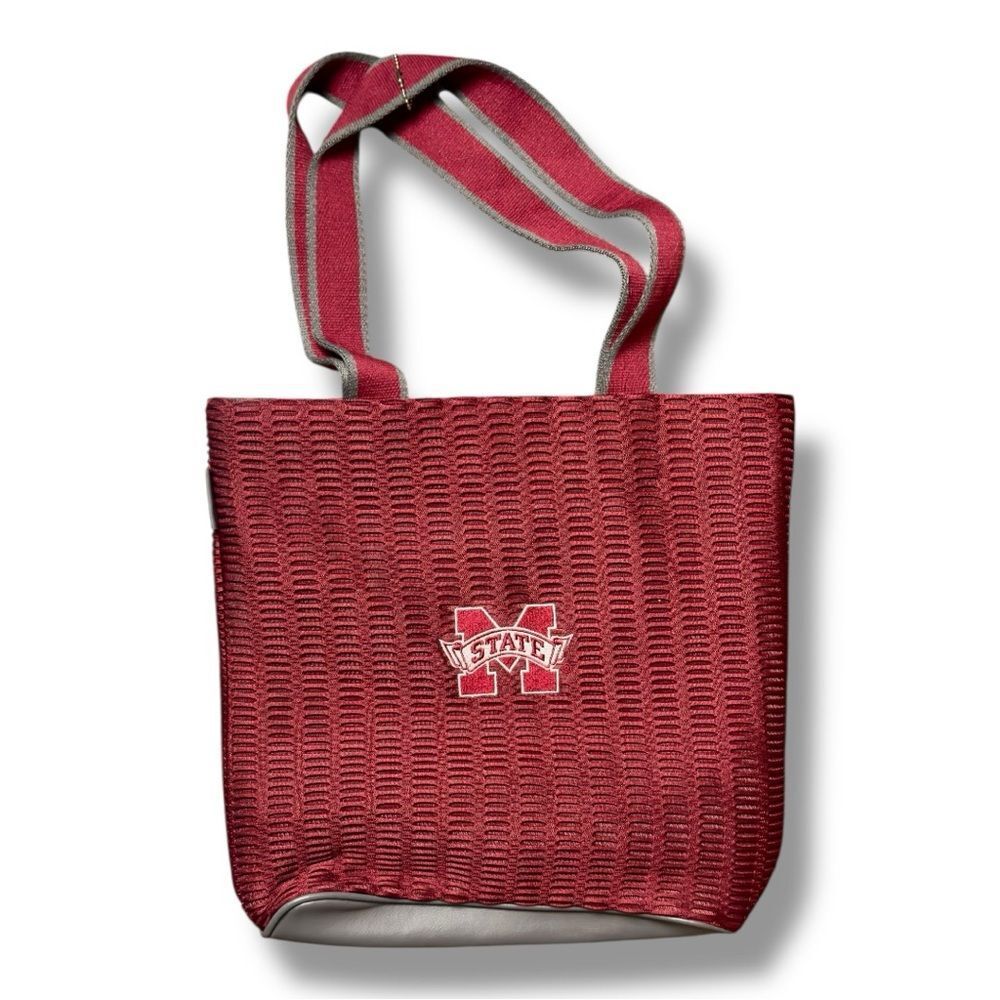 NWOT Alan Stuart Mississippi State Bulldogs Maroon Large Tote